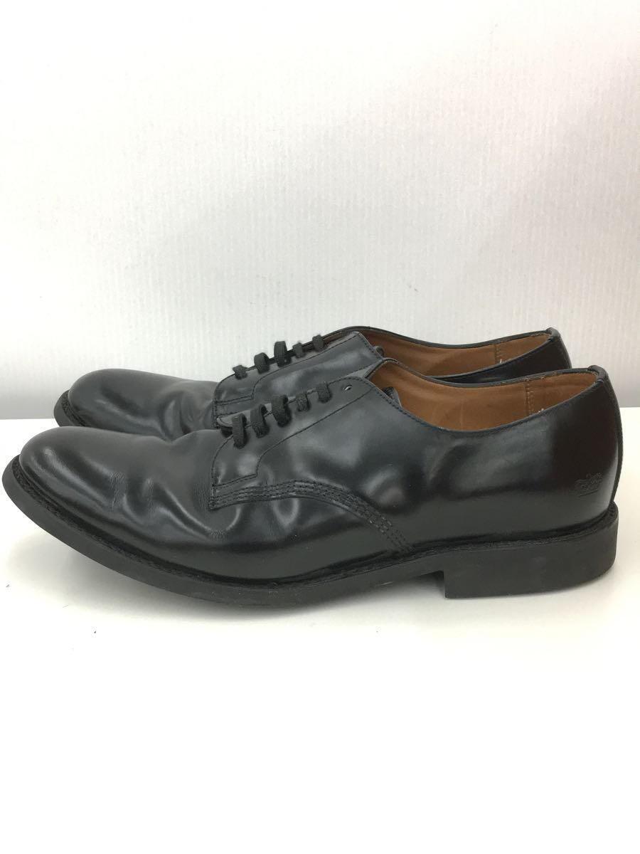 SANDERS◆Officer shoes/ドレスシューズ/UK8.5/BLK/レザー/1384B