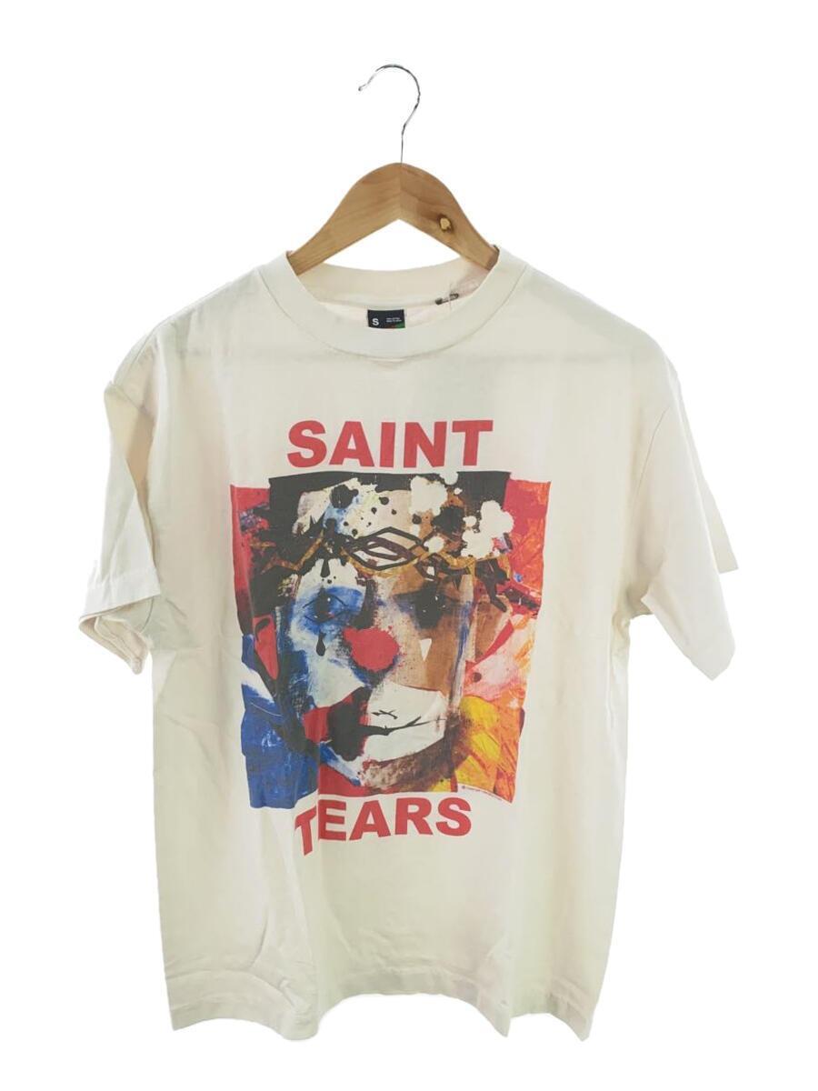 SAINT MICHAEL◆Tシャツ/S/コットン/WHT/SM-S23-0000-092/SAINT TEARS