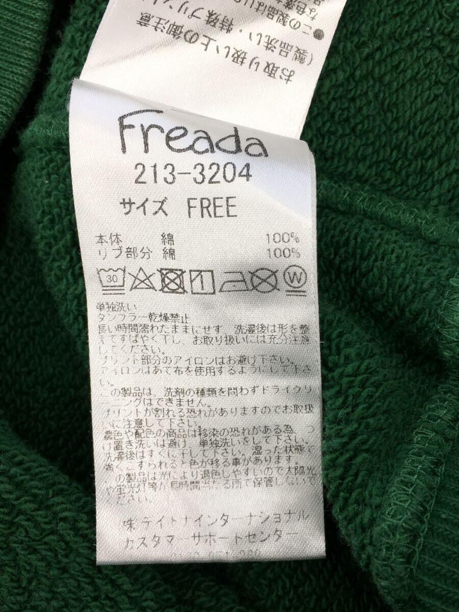 Freada◆スウェット/FREE/コットン/GRN/プリント/213-3204_画像4