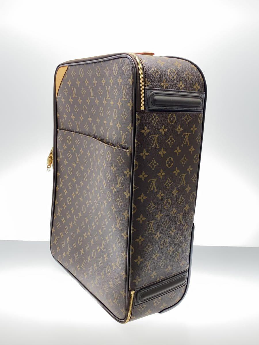 【メーカー再生品】 25485円 VUITTON◇ペガス50_モノグラム・キャンバス_BRW LOUIS キャリーバッグ