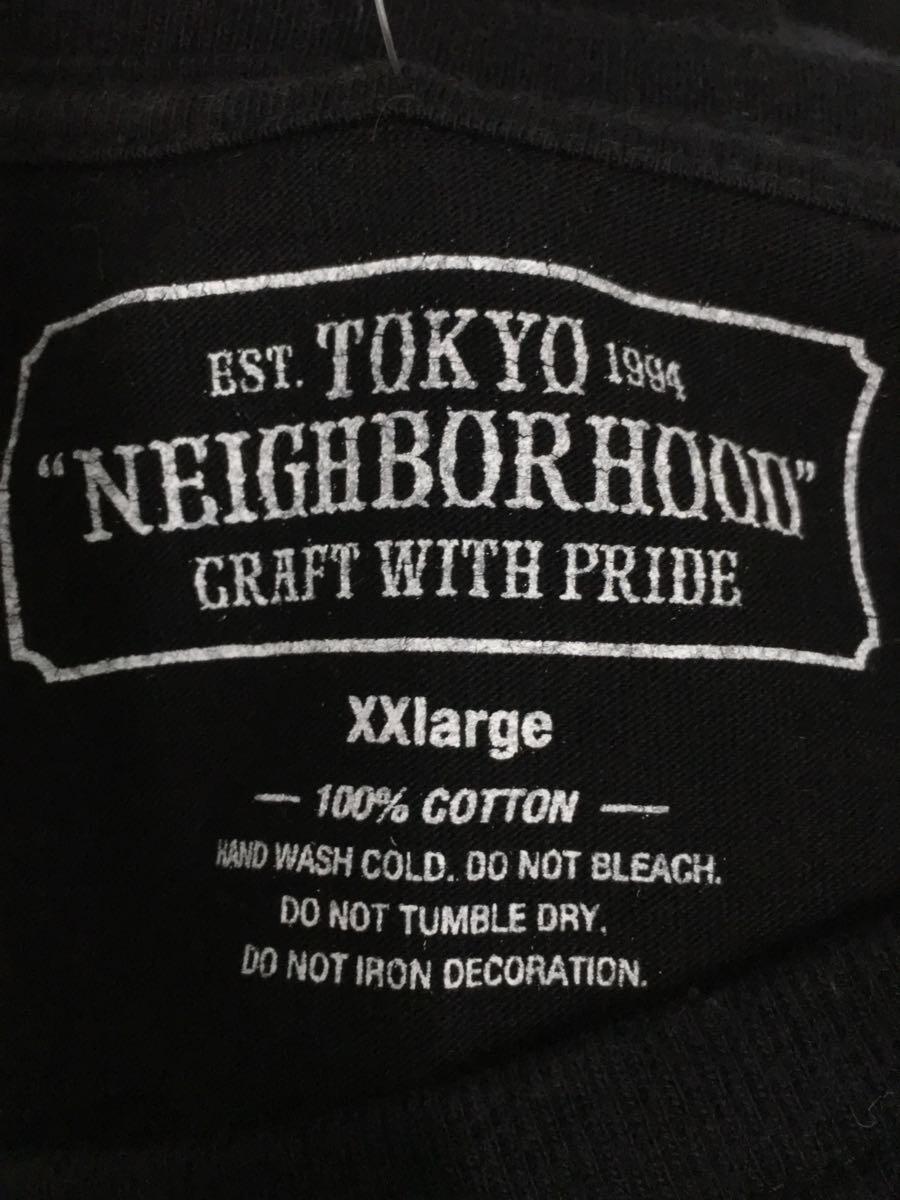 NEIGHBORHOOD◆SRL/C-TEE.LS/長袖Tシャツ/XXL/コットン/BLK/プリント_画像3