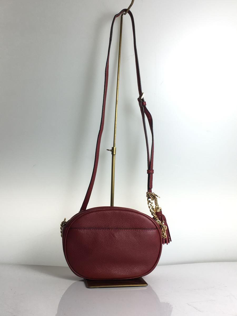 MICHAEL KORS◆GINNY MESSENGER SMALL PEBBLE/ショルダーバッグ/レザー/BRD/30H6GGNM2L_画像3