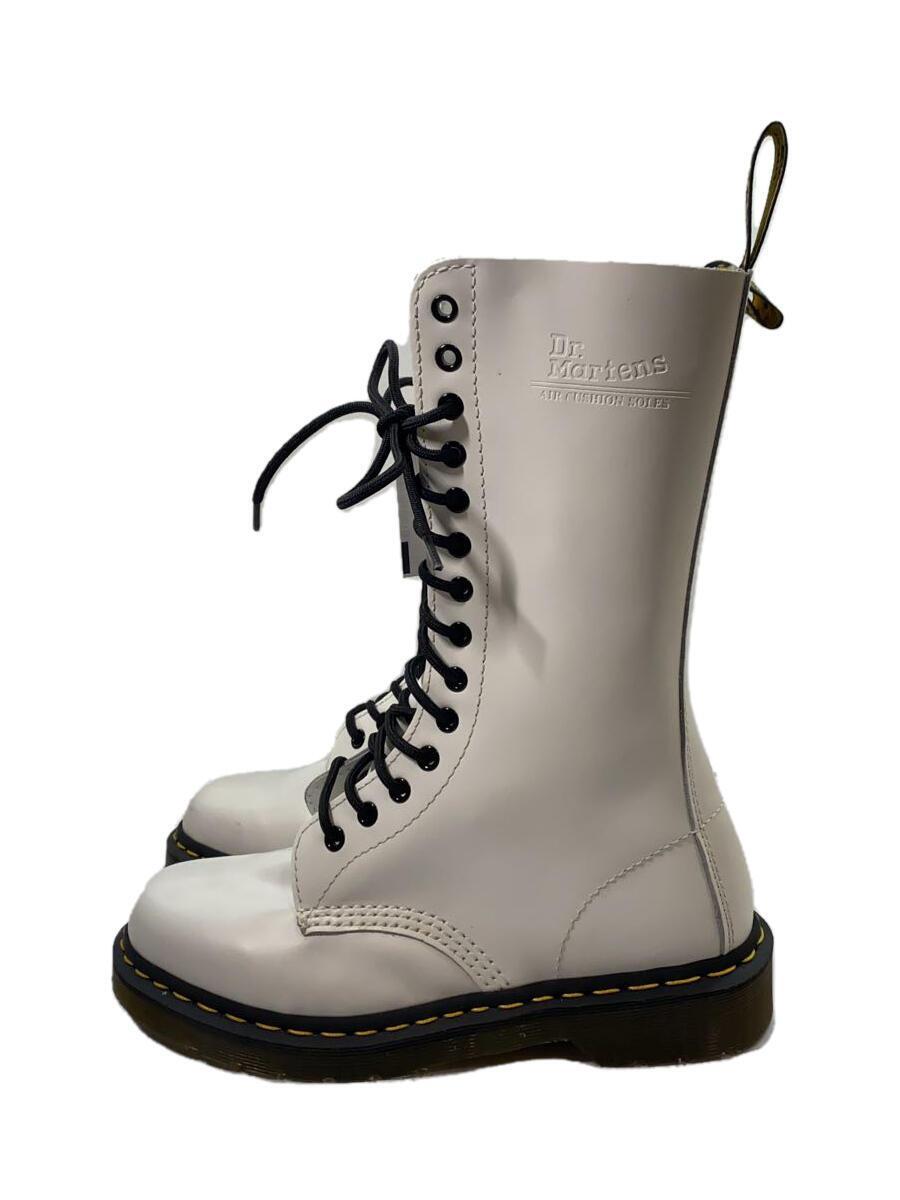 Dr.Martens◆レースアップブーツ/UK7/WHT/レザー/10103_画像1