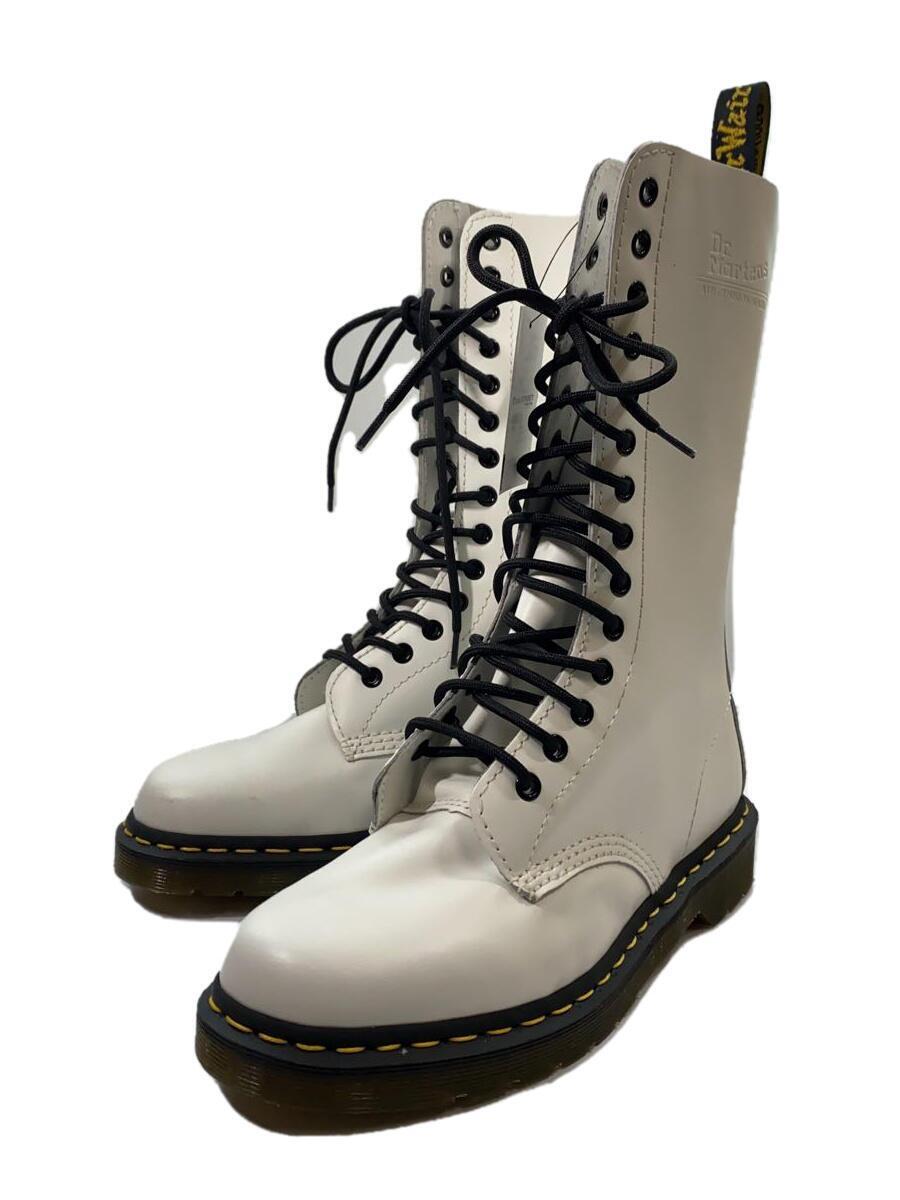 Dr.Martens◆レースアップブーツ/UK7/WHT/レザー/10103_画像2