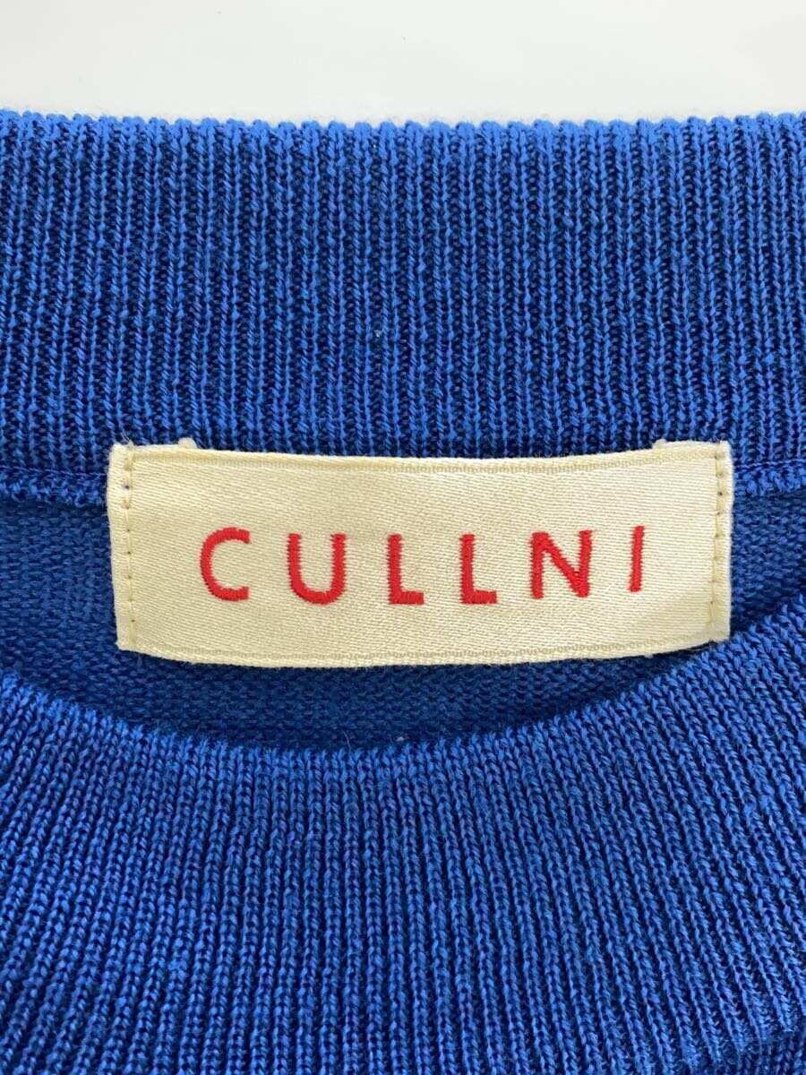 CULLNI◆セーター(薄手)/17-AW-006/1/ウール/BLU/ボーダー/_画像3