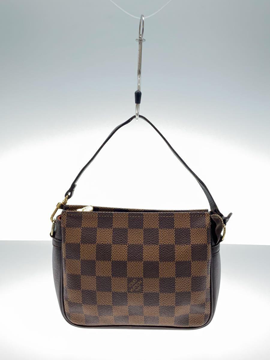 LOUIS VUITTON◆トゥールスメイクアップ_ダミエ・エベヌ_BRW/PVC/BRW