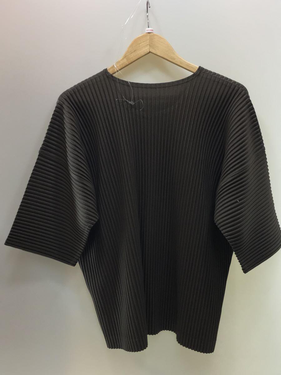 HOMME PLISSE ISSEY MIYAKE◆Tシャツ/2/ポリエステル/ブラウン/HP31JK119_画像2