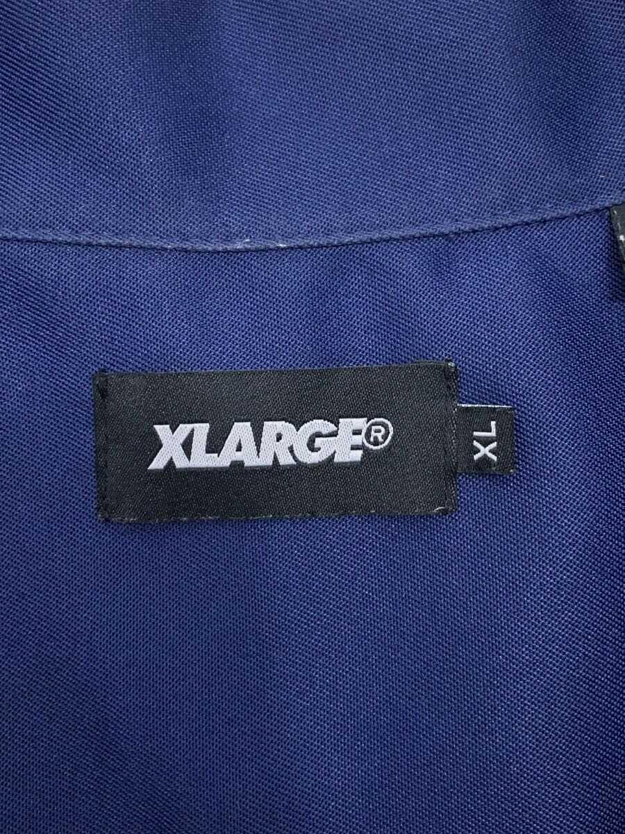 X-LARGE◆19ss/OPEN COLOR SHIRT/ボーリングシャ半袖シャツ/XL/ポリエステル/BLU/011914_画像3