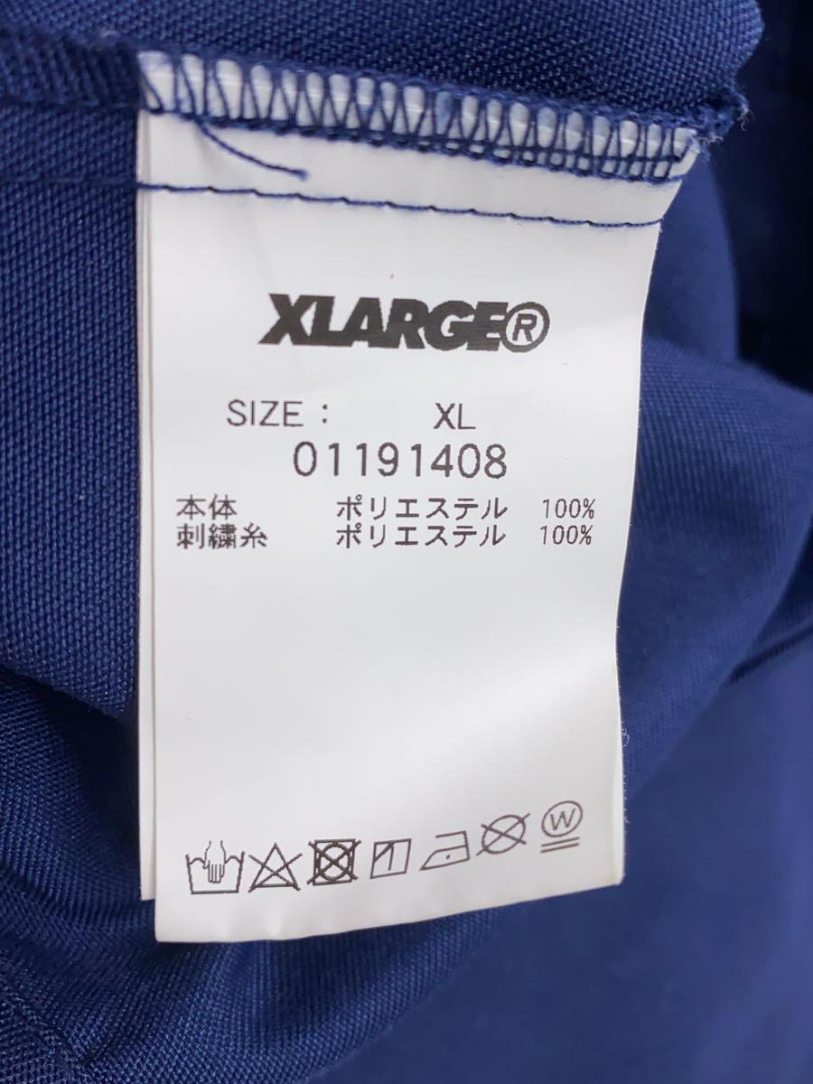 X-LARGE◆19ss/OPEN COLOR SHIRT/ボーリングシャ半袖シャツ/XL/ポリエステル/BLU/011914_画像4