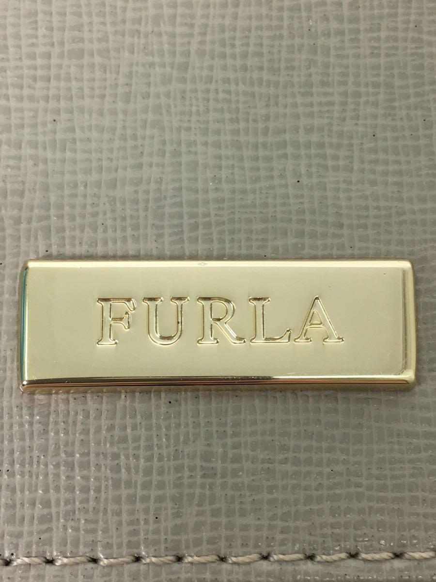 FURLA◆コインケース/レザー/GRY/無地/レディース_画像3