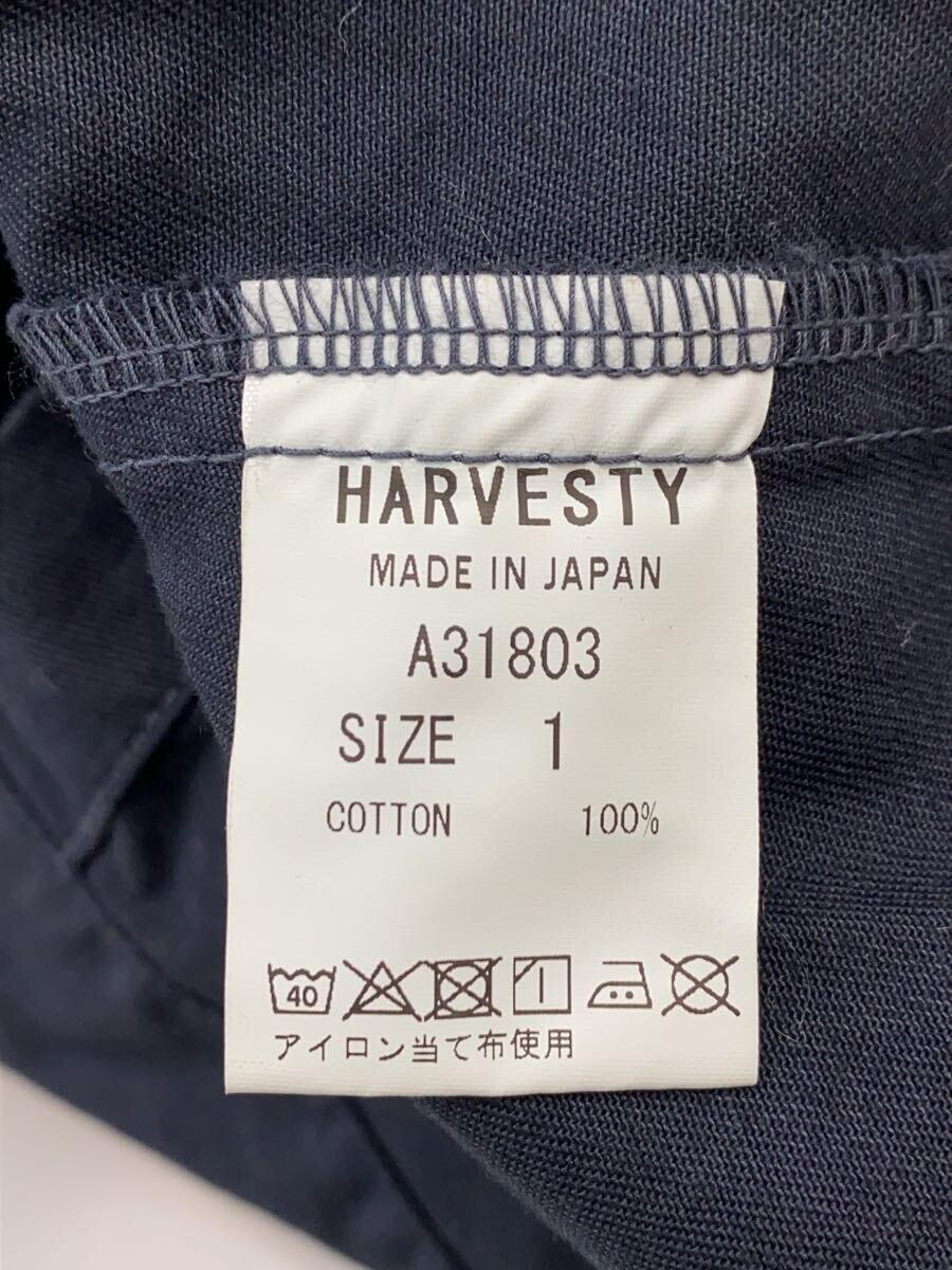 HARVESTY◆コットンチノクロスオーバーコート/1/コットン/NVY/A31803_画像4