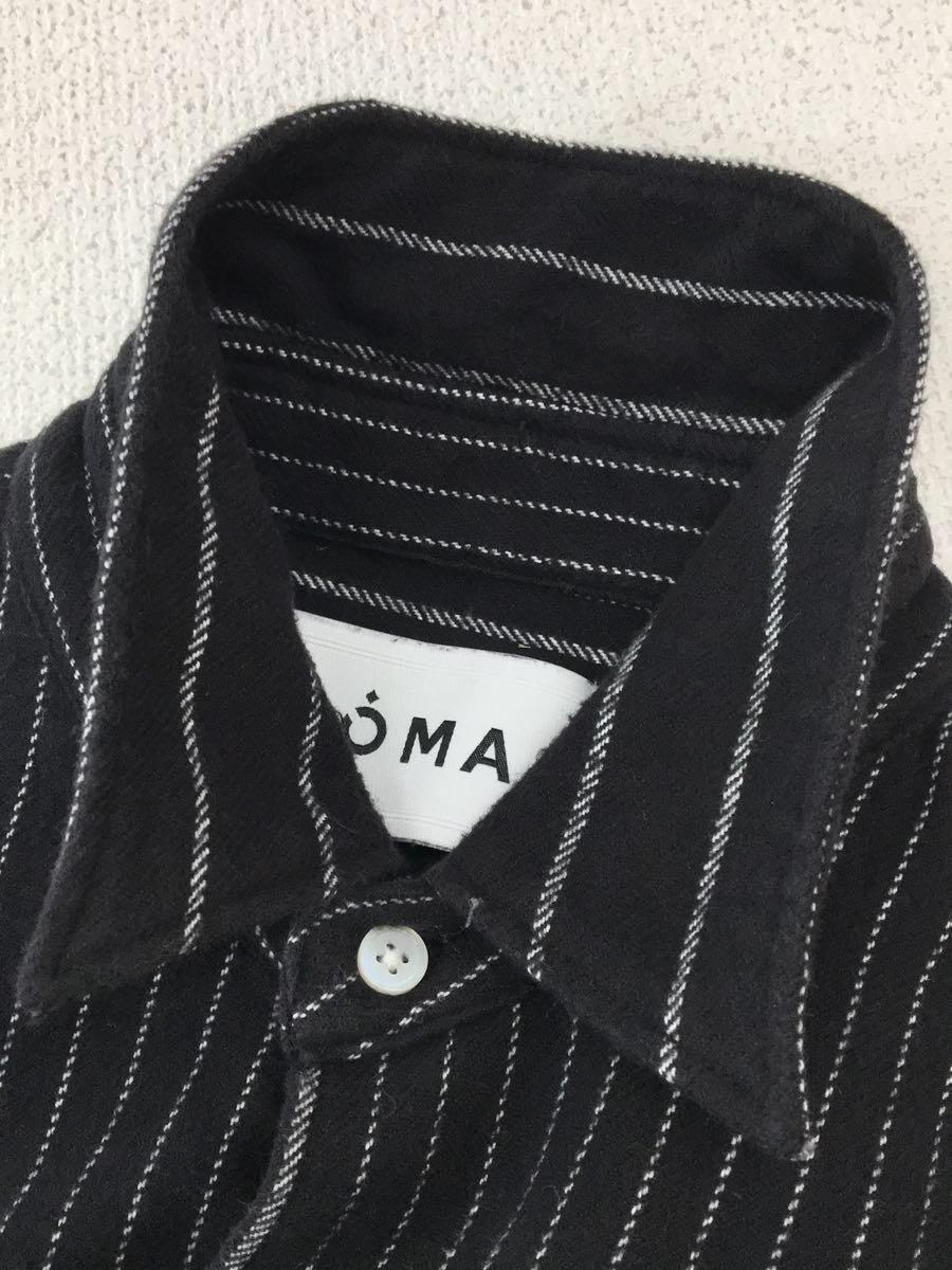 NOMA t.d.◆PIN STRIPE SHIRT/長袖シャツ/2/コットン/BLK/N30-ID02_画像6