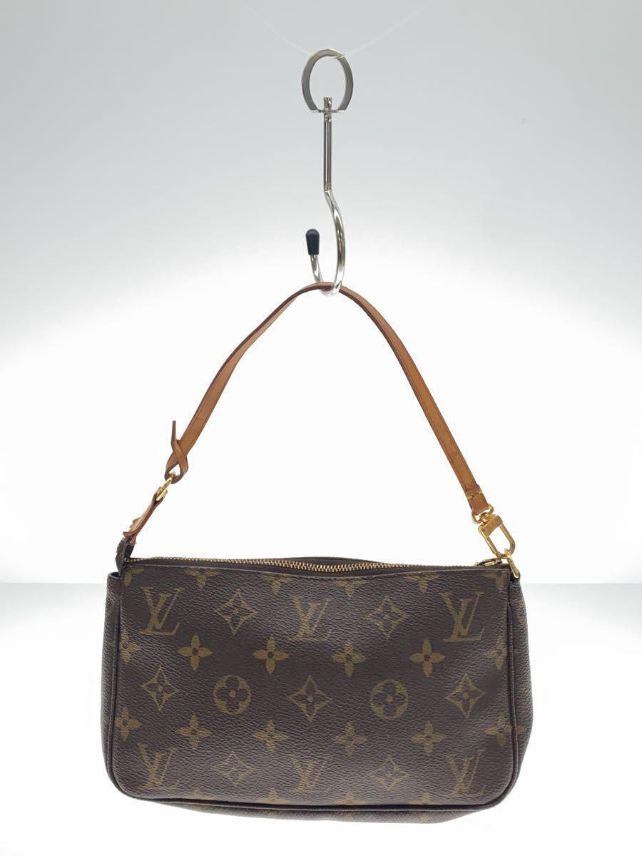 LOUIS VUITTON◆1)ポシェット・アクセソワール_モノグラム・キャンバス_BRW/PVC/BRW_画像3