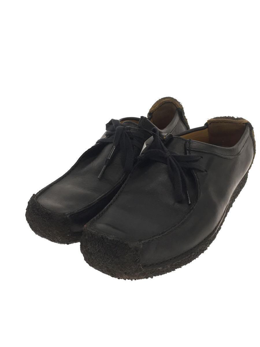 Clarks* deck shoes /UK9/BLK/ кожа /081113292