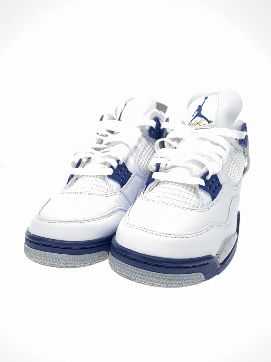 NIKE◆AIR JORDAN 4 RETRO_エアジョーダン 4 レトロ/27.5cm/WHT_画像2