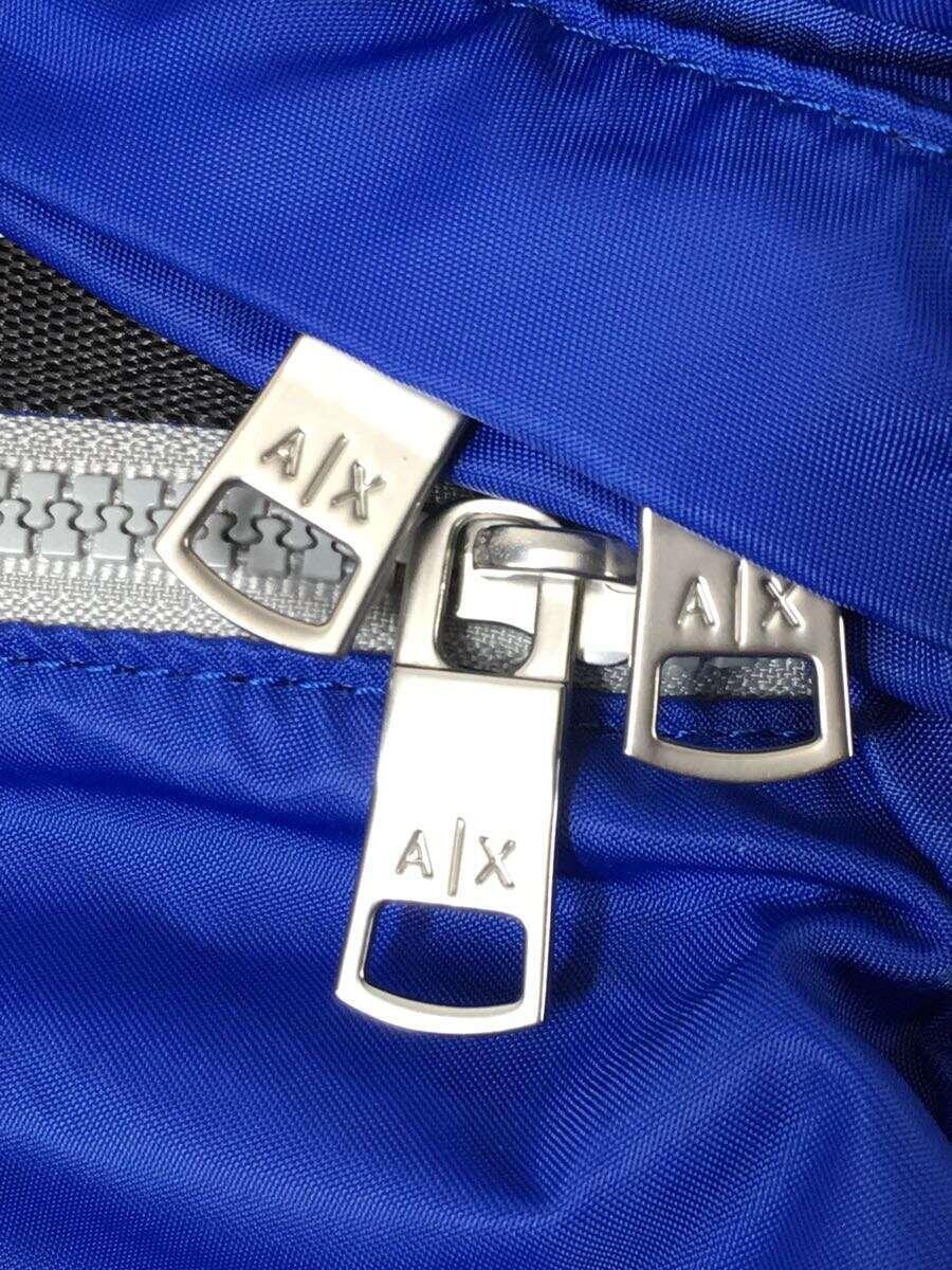 ARMANI EXCHANGE◆リュック/ナイロン/BLU_画像9