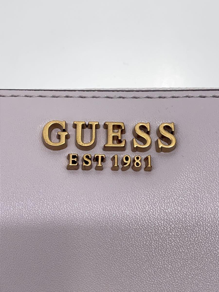 GUESS◆長財布/フェイクレザー/GRY/無地/レディース/VB850046_画像3