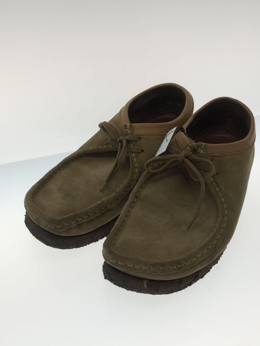 Clarks◆ブーツ/US8/BEG/スウェード/ワラビー/_画像2