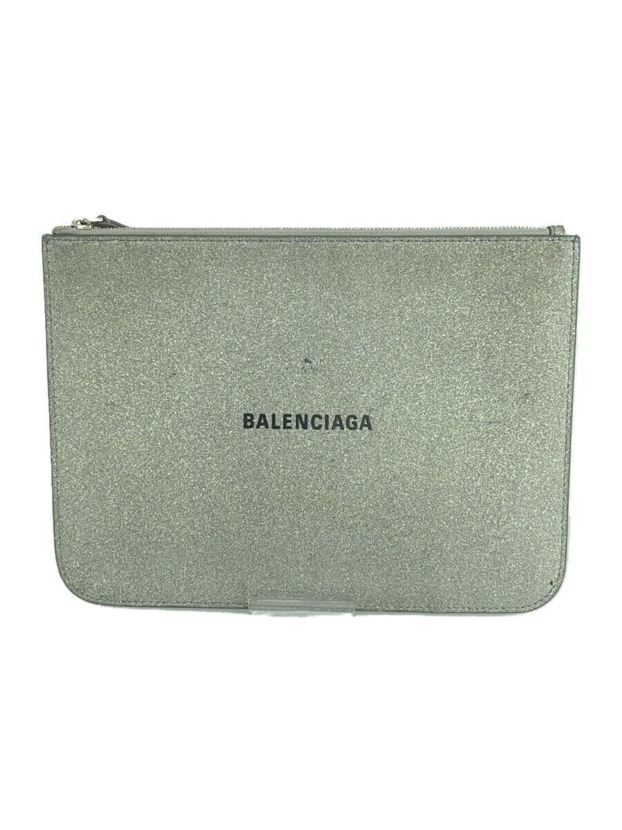 BALENCIAGA◆ポーチ/-/SLV/579644・8106・W・528147