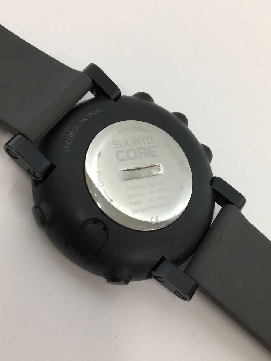 SUUNTO◆クォーツ腕時計/デジタル/ラバー/BLK/CORE/1650600643_画像3