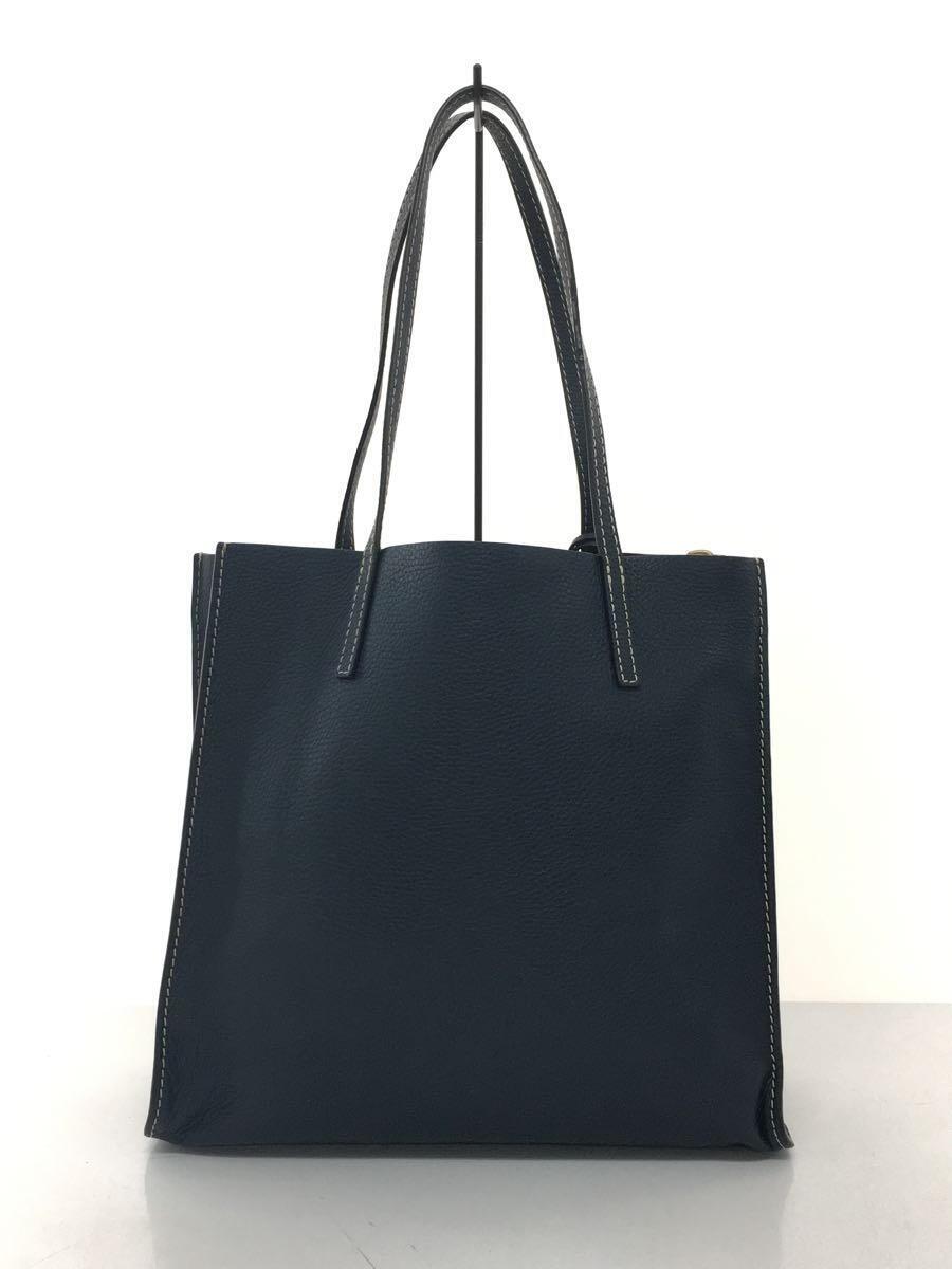 MARC JACOBS◆トートバッグ/レザー/NVY/M0012669_画像3