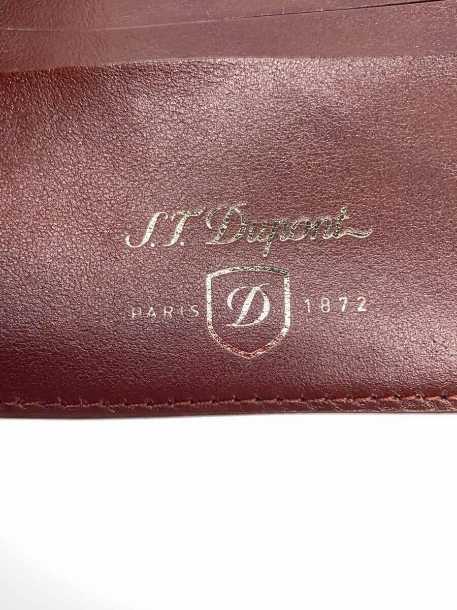 S.T.Dupont◆2つ折り財布/牛革/BRW/無地/メンズ_画像3