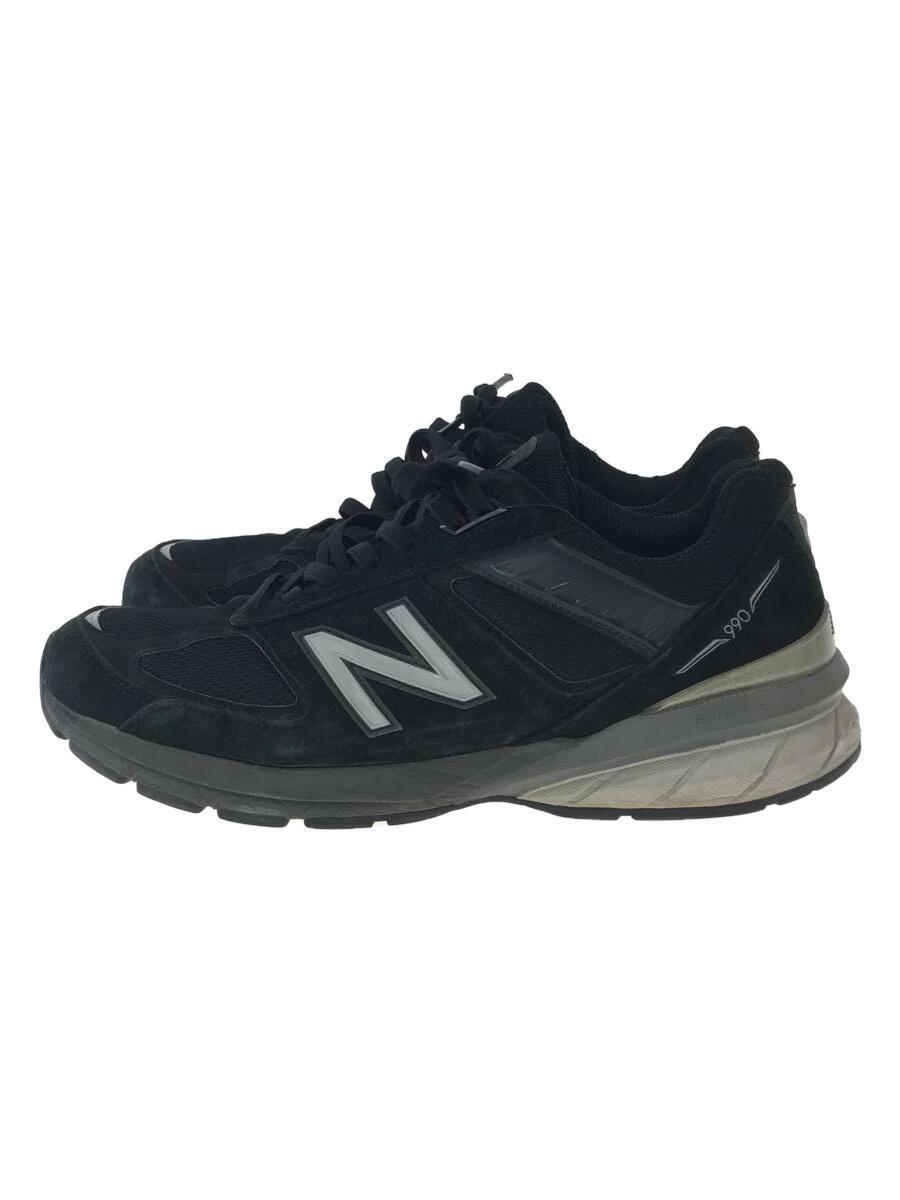 NEW BALANCE◆M990//ブラック/27cm/BLK