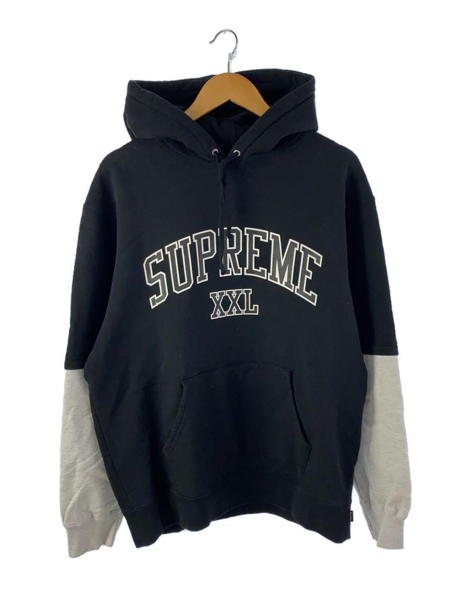 Supreme◆20ss/XXL Hooded Sweatshirt/パーカー/L/コットン/ブラック