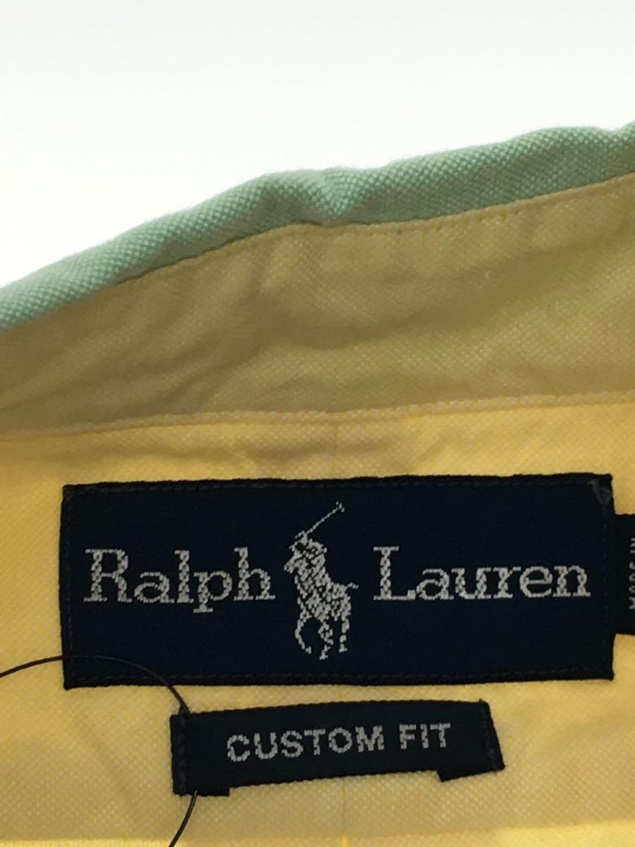 POLO RALPH LAUREN◆長袖シャツ/M/コットン/マルチカラー/無地_画像3