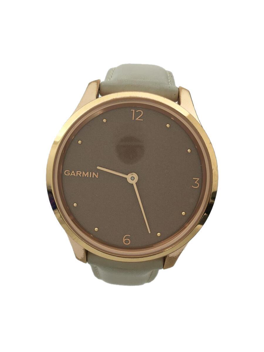 GARMIN◆vivomove Luxe Light Sand Leather/010-02241-71/スマートウォッチ_画像1