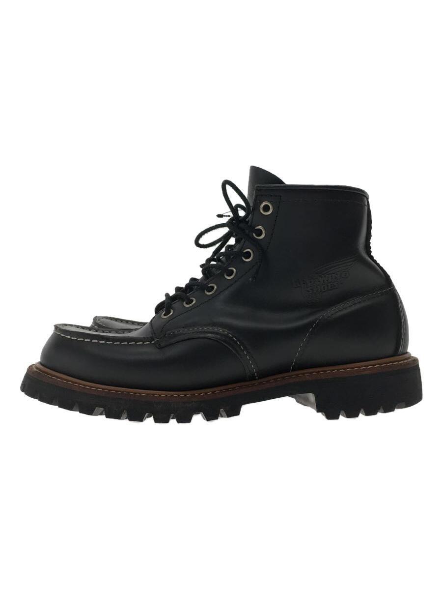 RED WING◆ブーツ/US8/BLK/レザー/8176