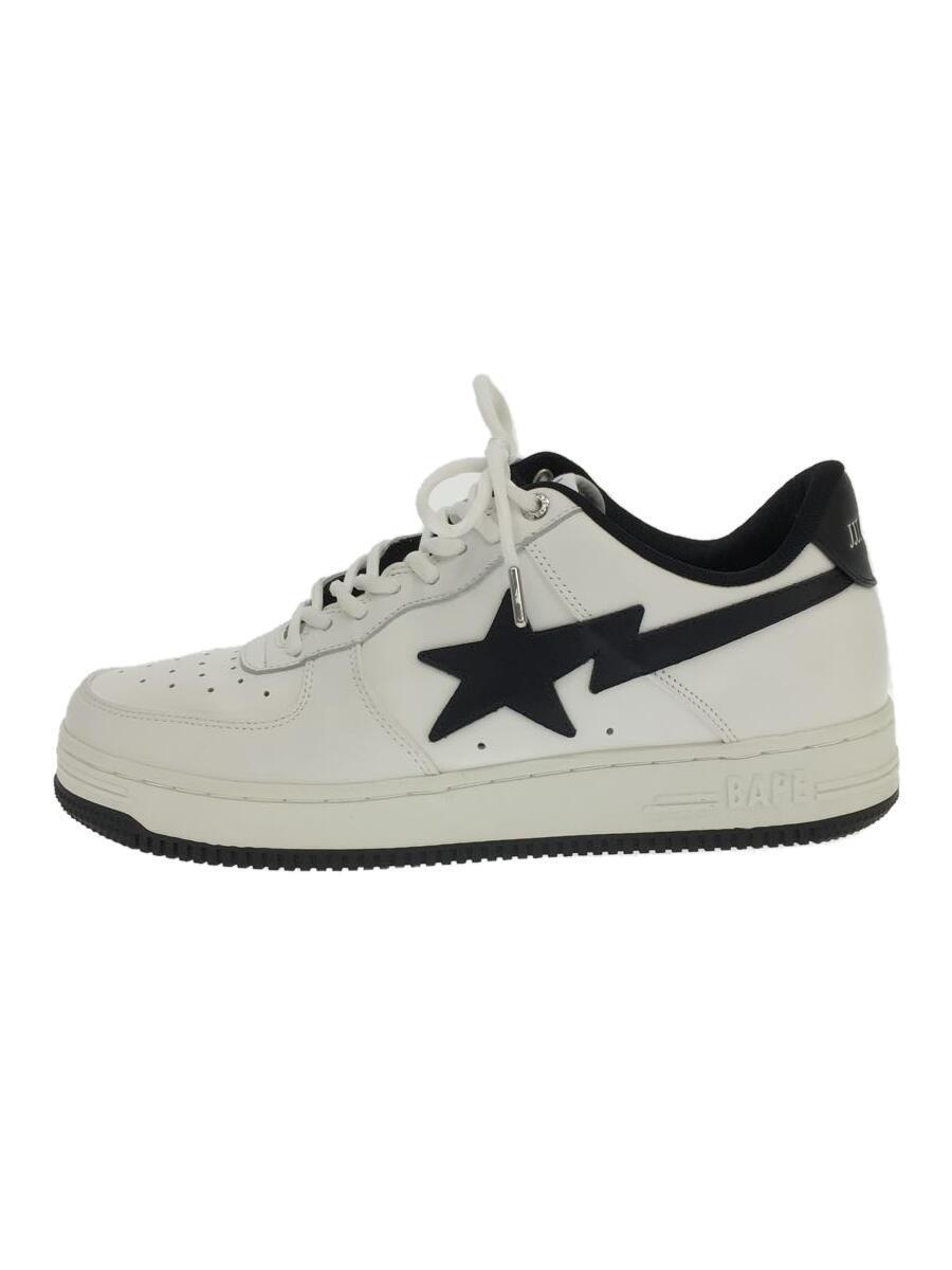 A BATHING APE◆ローカットスニーカー/US11/WHT_画像1