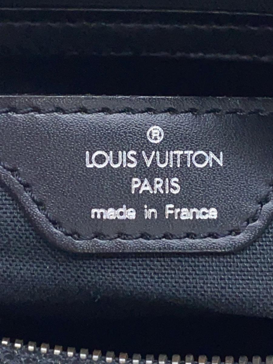 LOUIS VUITTON◆リポーター_タイガ_BLK/レザー/ブラック/無地/M30152_画像5