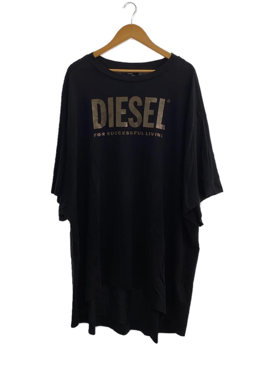 DIESEL◆Tシャツ/-/コットン/BLK