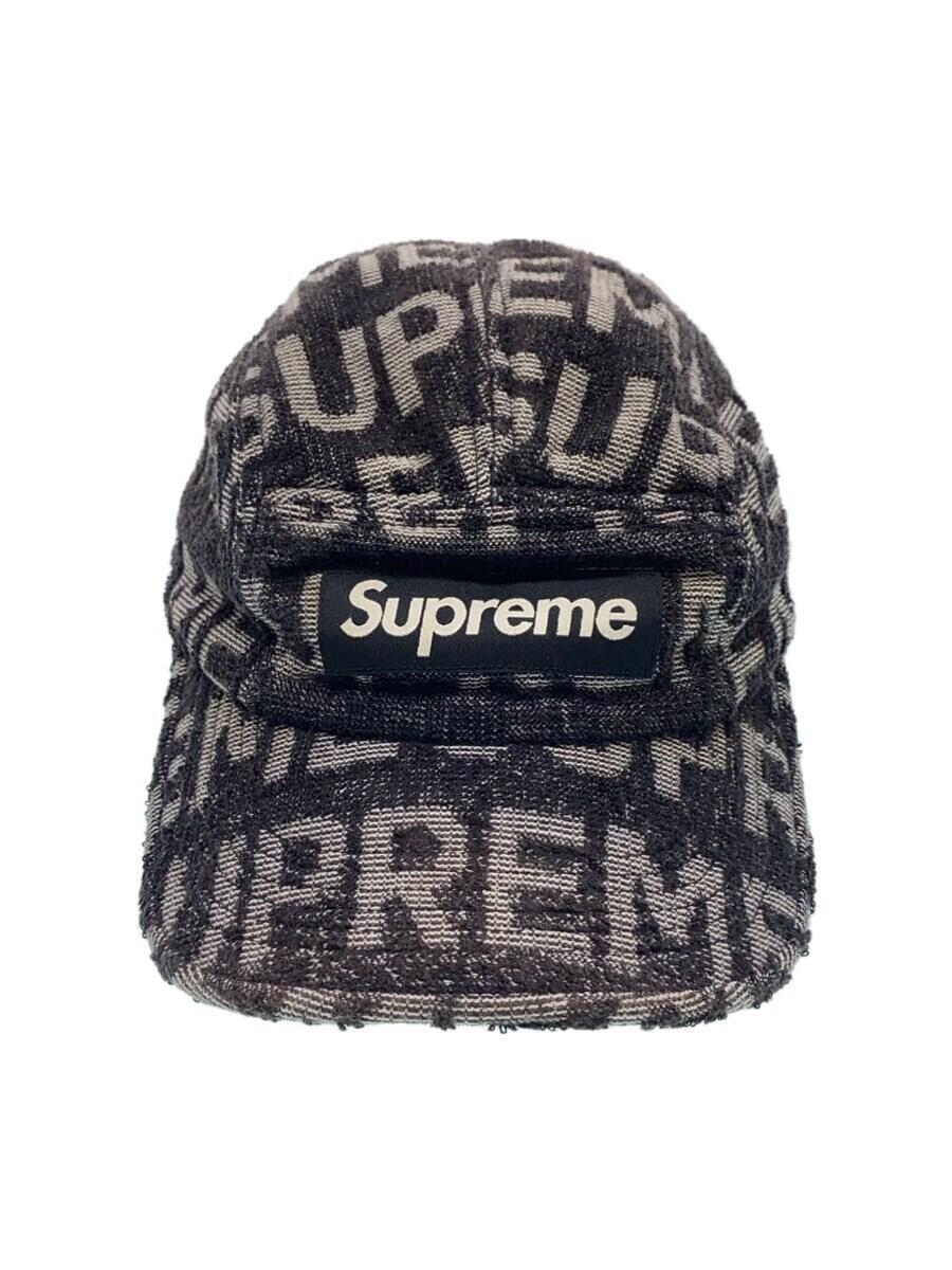 Supreme◆キャップ/ブラック/TERRY SPELLOUT CAMP CAP