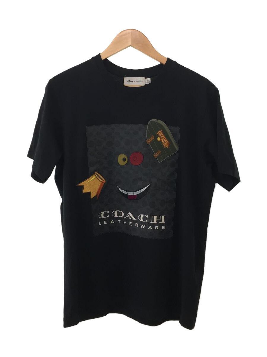 COACH◆Tシャツ/M/コットン/BLK/72587