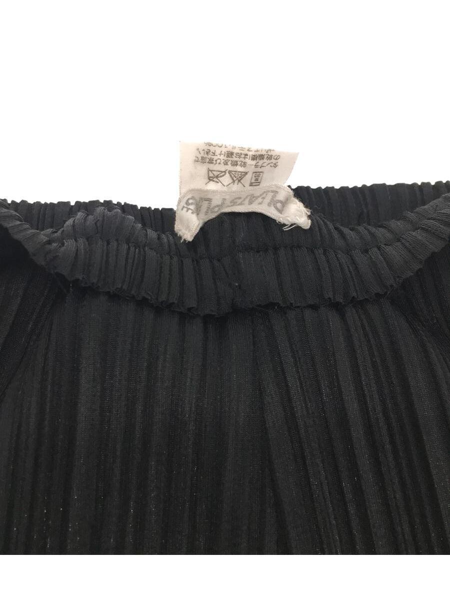 PLEATS PLEASE ISSEY MIYAKE◆ストレートパンツ/3/ポリエステル/BLK_画像6