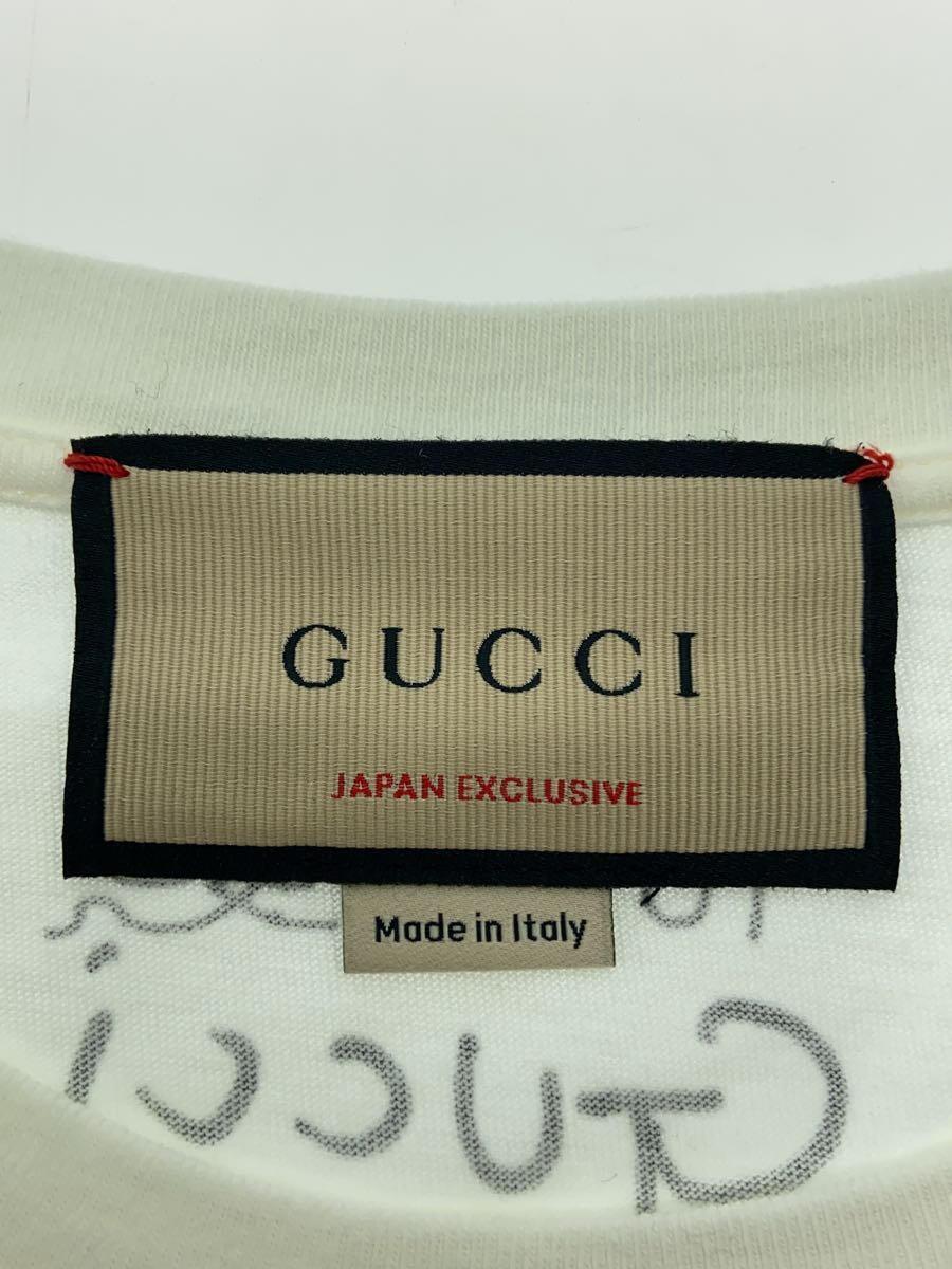 GUCCI◆日本限定/ヒグチユウコ/Tシャツ/XS/コットン/WHT/プリント_画像3