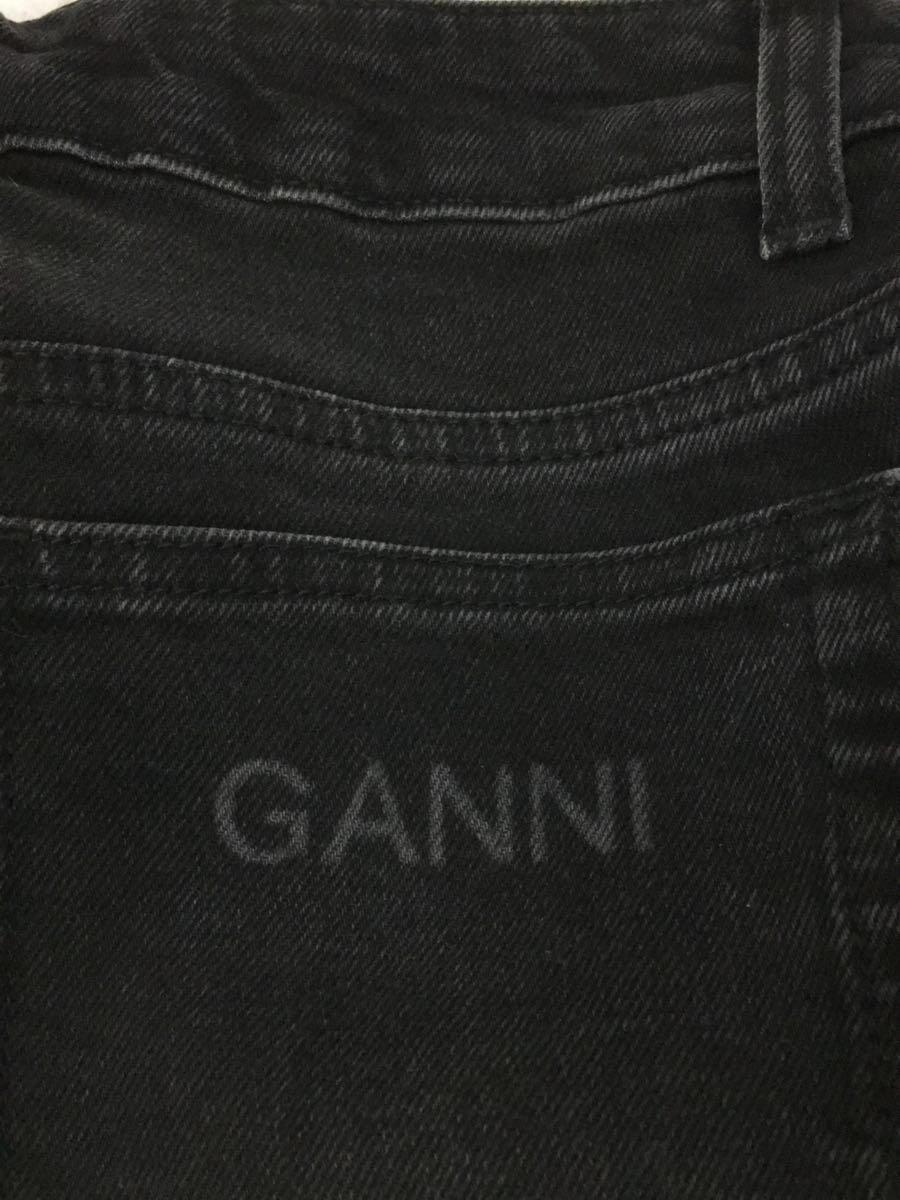 GANNI◆Mid-Rise Straight-Leg Jeans/ボトム/27/コットン/BLK/F6020_画像8