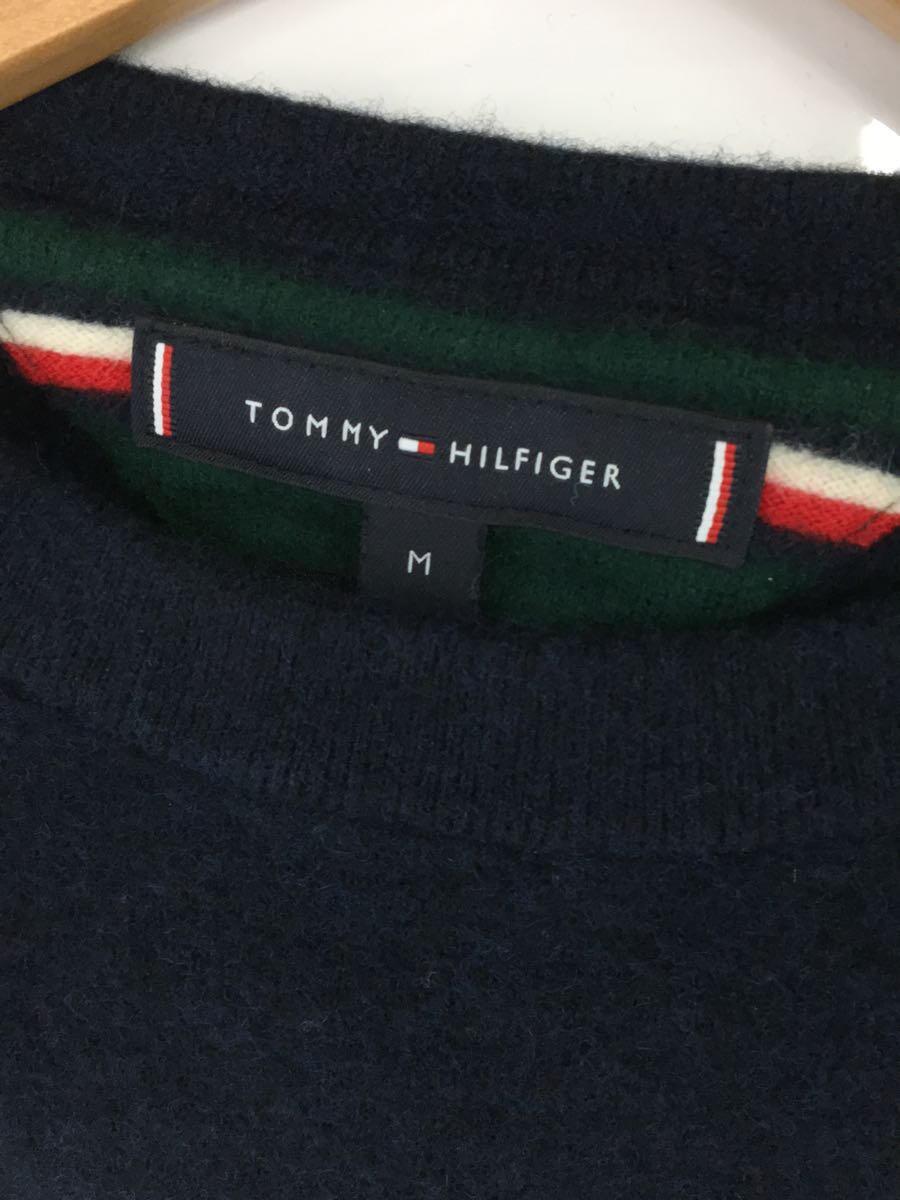 TOMMY HILFIGER◆セーター(厚手)/M/ウール/NVY_画像3