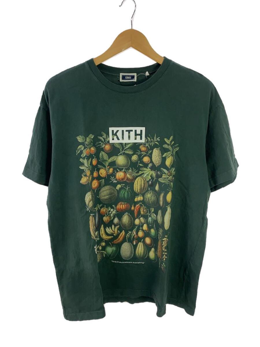 KITH◆Growth in time/Tシャツ/M/コットン/GRN/KHM030417
