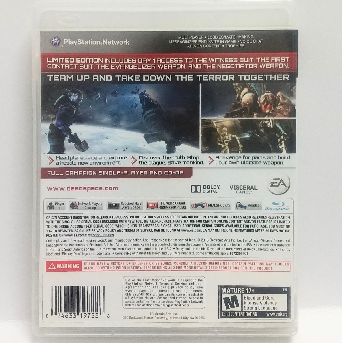 PS3　DEAD SPACE 3 LIMITED EDITION〈海外北米版〉　　[送料185円～ 計2本まで単一送料同梱可(匿名配送有)]_画像3