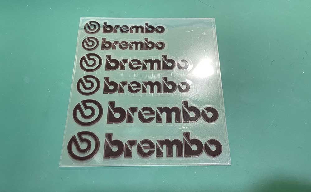 6枚セット 黒 ブレンボ brembo ステッカー ホイール リム ブレーキ キャリパー 車 レクサス トヨタ ポルシェ BMW ベンツ_画像2