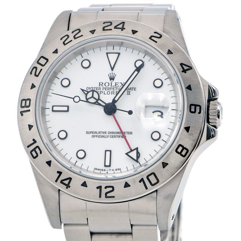 [3年保証] ロレックス メンズ エクスプローラー2 16570 S番 OH/仕上済 ホワイト EX2 エクスプローラーII 自動巻き 腕時計 中古 送料無料_画像1
