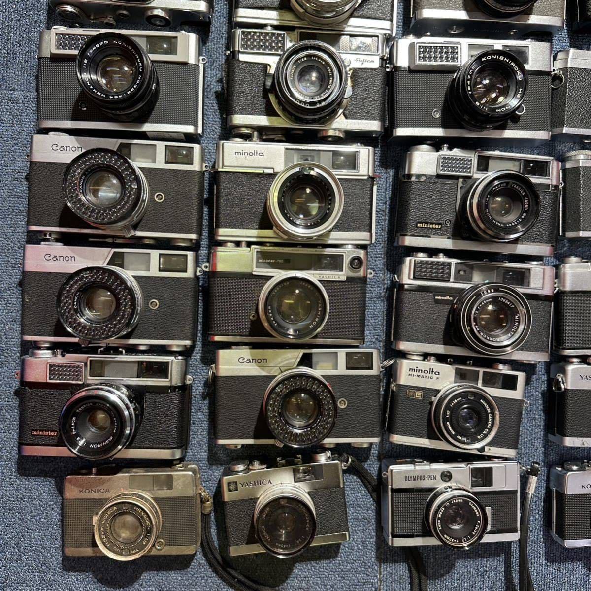 超大量！　計73個　レンジファインダーカメラ　まとめ売り　Canon Mamiya Konica Minolta YASHICA まとめ　C004_画像8