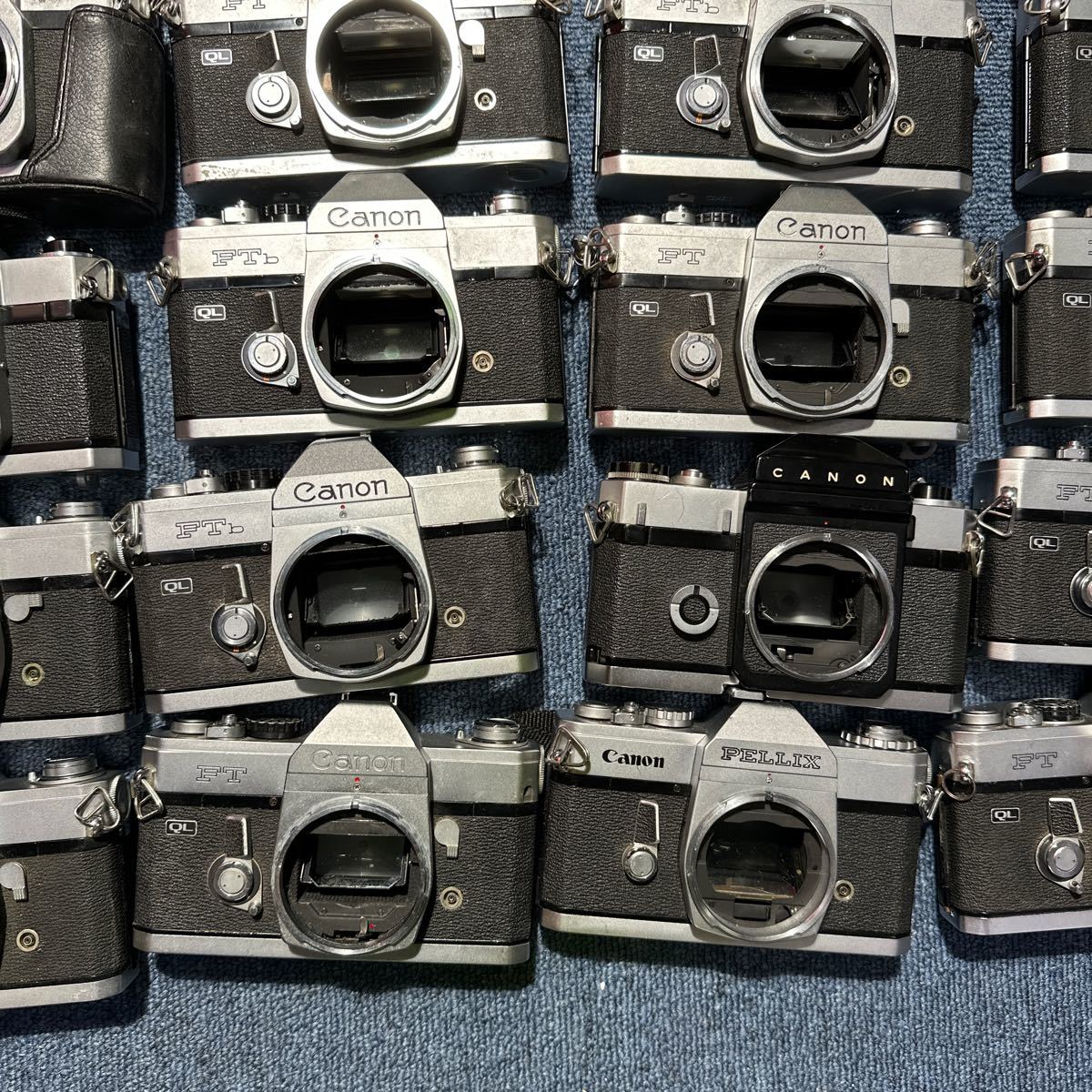計:30個　Canon FT FTb FX　RM　EF　AV-1　AL-1　等　銀塩一眼レフフィルムカメラ　大量　まとめセット　まとめ売り　金属カメラ　C009_画像7