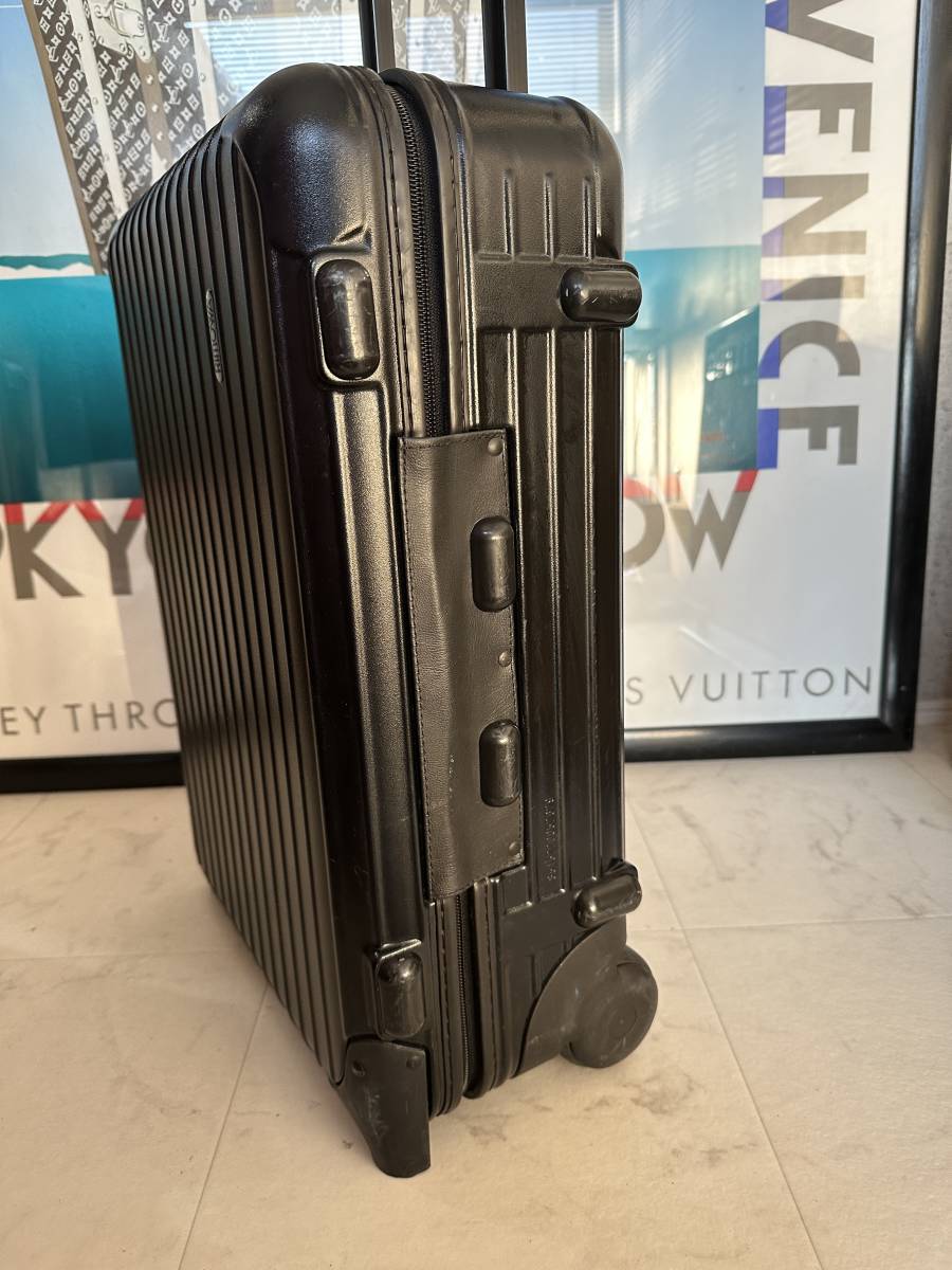[ prompt decision / immediate payment ]! excellent! machine inside bringing in! RIMOWA Rimowa SALSA 2 wheel suitcase Carry case black black divider attaching 851.52 genuine article 