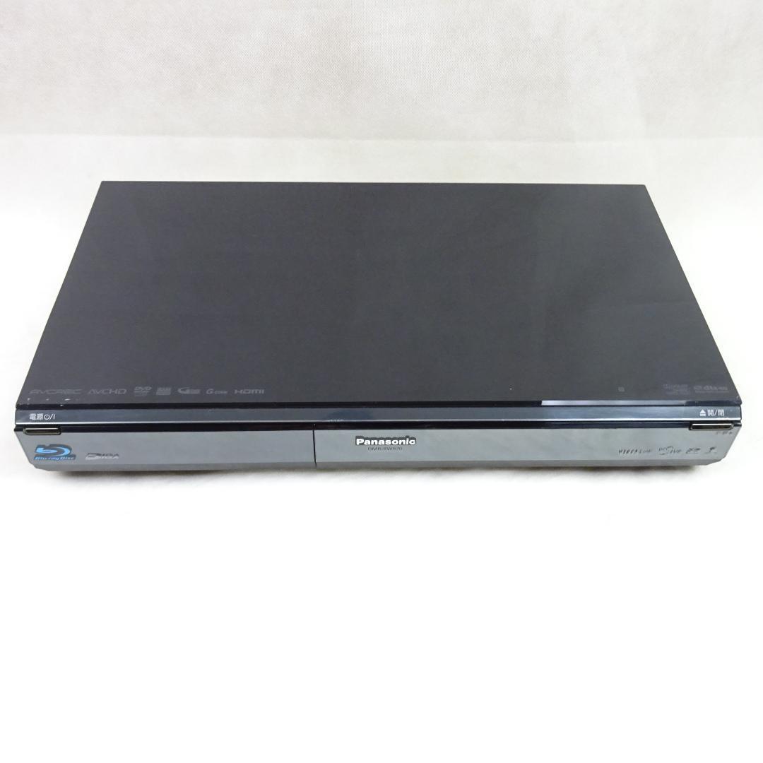 【中古品/動作確認済み/純正リモコン】Panasonic パナソニック　2TB 2チューナー ブルーレイレコーダー ブラック DIGA DMR-BW970-K_画像3