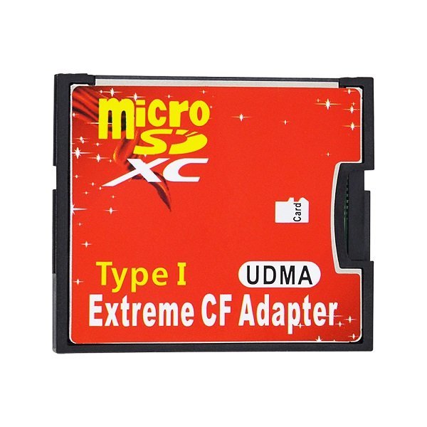 【vaps_7】microSDカードをCFカードTypeIに変換 アダプター 《シングルスロット》 UDMA対応 micro SDカード CFカード 変換 送込_画像1