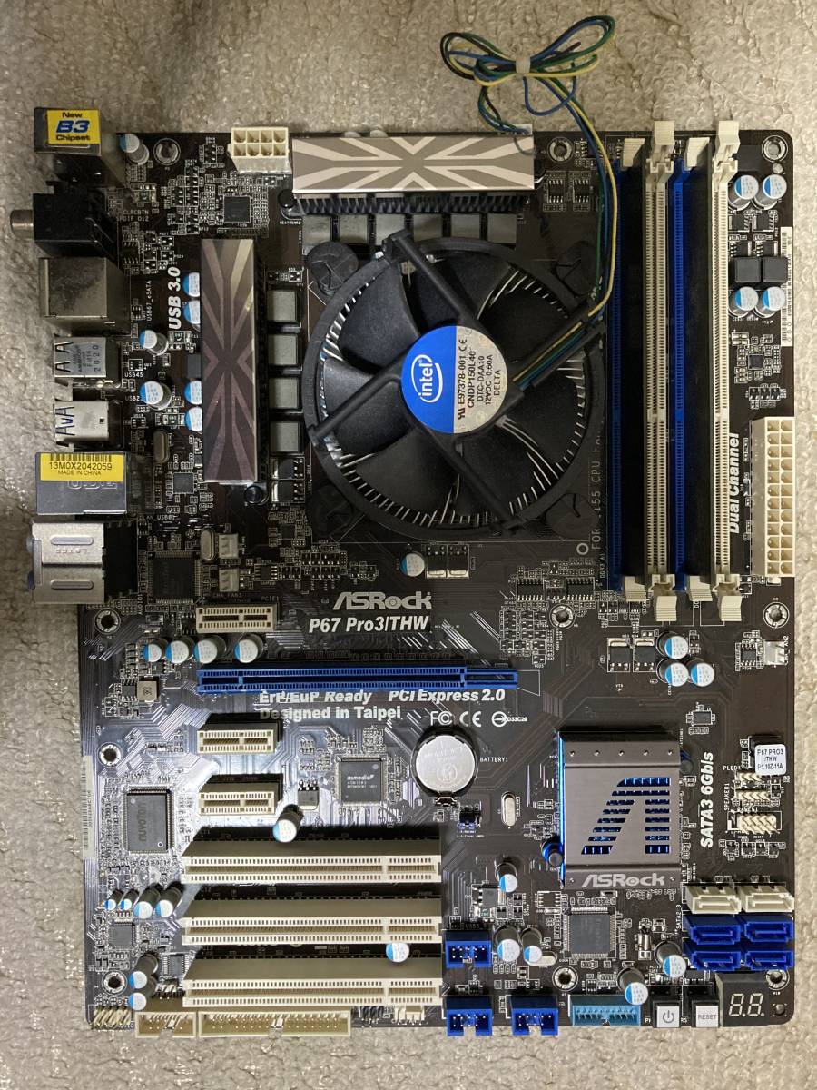 【ジャンク】Intel CPU Core i7 2600　＆　ASRock P67 Pro3/THW_画像3